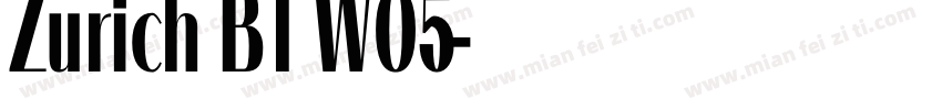 Zurich BT W05字体转换